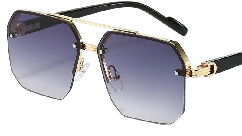Sonnenbrille „Edge“ – Metallrahmen, Quadratisch (Herren)