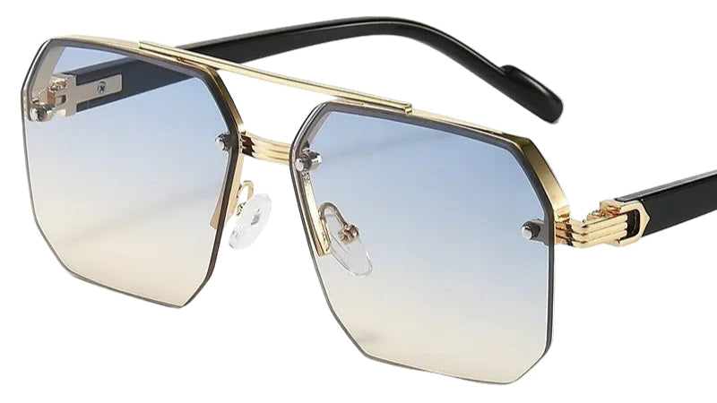 Sonnenbrille „Edge“ – Metallrahmen, Quadratisch (Herren)
