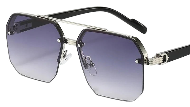 Sonnenbrille „Edge“ – Metallrahmen, Quadratisch (Herren)
