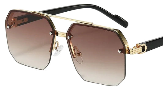 Sonnenbrille „Edge“ – Metallrahmen, Quadratisch (Herren)